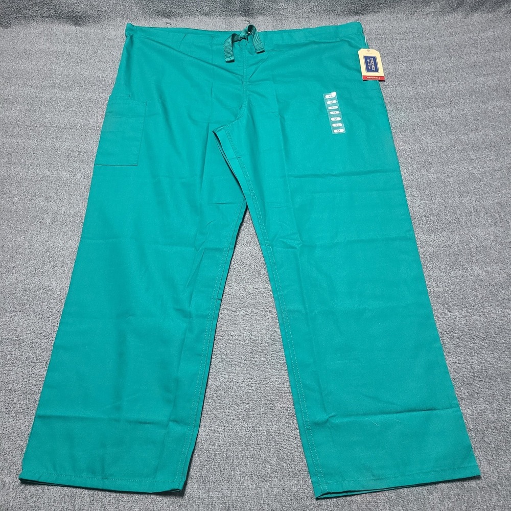 Cherokee‎ Uniforms Scrubs Pants XL Green Unisex Traditional Style 4100 RN 93643